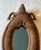 Textile Oval Mirror Horse Collar in Rope and Leather by Audoux Minet For Sale - Image 7 of 12