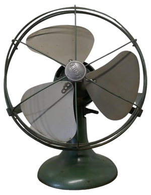 Vintage Brass Electric Fan by Frost & Co, 1940