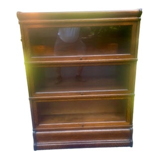 Antique Globe Wernicke Barrister Bookcase For Sale