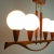 Mid-Century Swedish Modern Teak and Satin Glass Chandelier, 1960s For Sale - Image 18 of 18