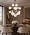 White 21st Century Nova Polished Nickel Matte White Murano Sputnik Chandelier by Fabio LTD For Sale - Image 8 of 8