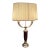 1990s Ruhlmann Style Art Deco Red & Silver Candelabra Form Table Lamp 1 of 2 - 1 of 2 For Sale