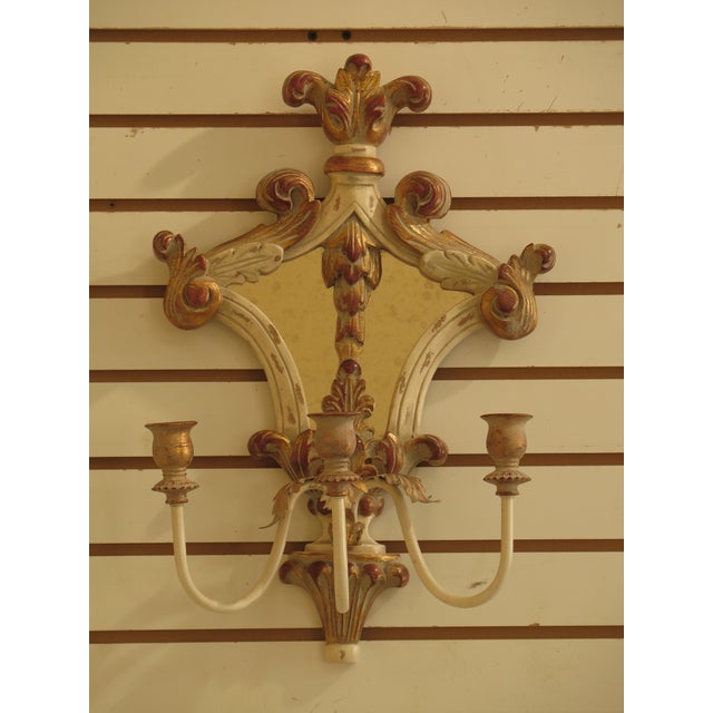 Ethan Allen Mirrored Wall Sconces a Pair Chairish