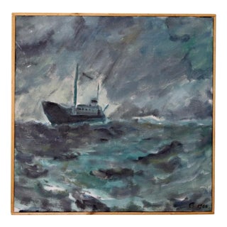 Björn Gyllenhammar, Storm, 1986, Oil on Canvas, Framed For Sale