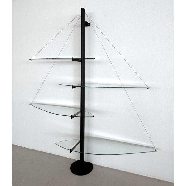 Glass Vintage Italian Fiordiluna Floating Shelf by Tobia Scarpa for Goppion, 1991 For Sale - Image 7 of 18