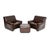 Vintage Leather Armchairs and Ottoman from de Sede, 1960s, Set of 3 For Sale - Image 11 of 11