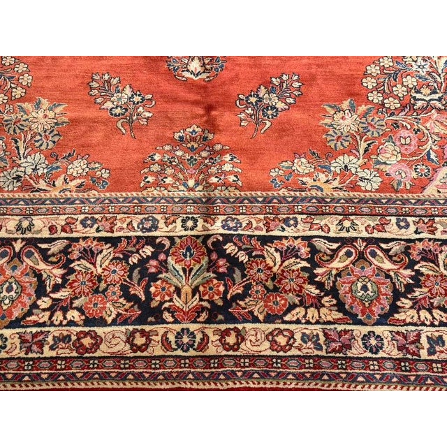 Vintage Sarouk Rug 11'3'' X 14'3'' For Sale - Image 12 of 14