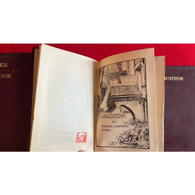 Fine Bindings - Books by William Harrison Ainsworth "The Tower of London" & "Crichton" - 4 Volumes For Sale In New York - Image 6 of 8