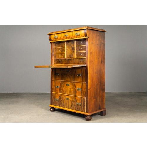 Wood Secretary in Wood, Early 20th Century For Sale - Image 7 of 18