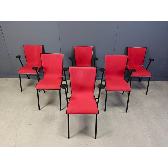 Vintage Occhio Chairs by Roel Vandebeek for Drisag, 2000s, Set of 6 For Sale - Image 16 of 17
