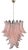 Large Italian Murano Six-Tier Pink Felci Glass Chandelier, 1990 For Sale