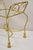 Gold Vintage Italian Hollywood Regency Gold Gilt Iron Rope Tassel Vanity Bench Chair For Sale - Image 8 of 11