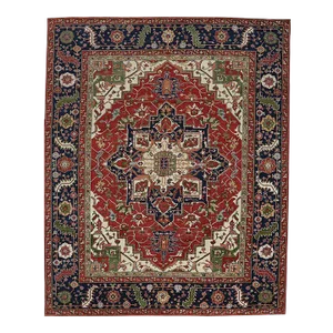 Handwoven Heriz Style Area Rug 11’10” X 14’8″