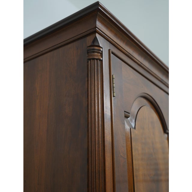 1990s Stickley Chippendale Cherry 2 Door Bedroom Armoire For Sale - Image 13 of 18