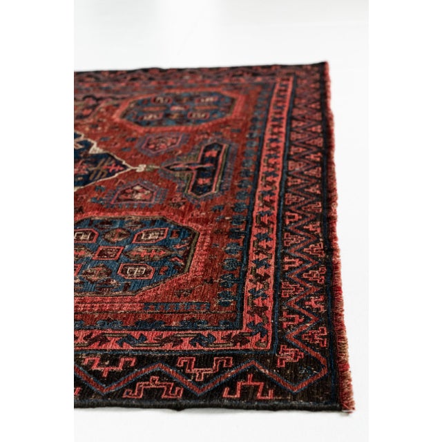 Antique Soumak Scatter Rug For Sale - Image 10 of 11