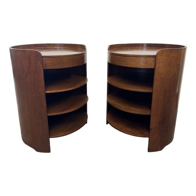 Vintage Bedside Tables by Luigi Caccia Dominioni for Azucena, 1960s, Set of 2 For Sale