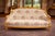 French 1980 French Louis XVI Gold Beech Damask Settee For Sale - Image 3 of 5