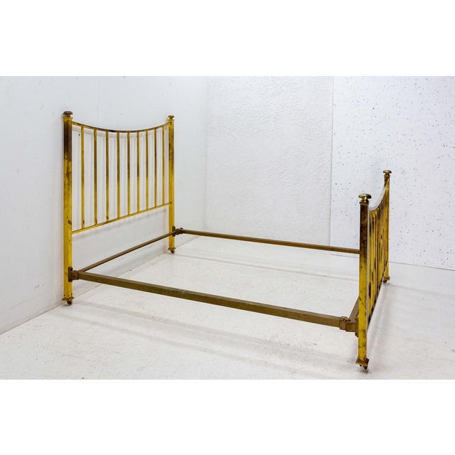 Frenhc Art Deco Brass Bed, 1930 For Sale - Image 6 of 12