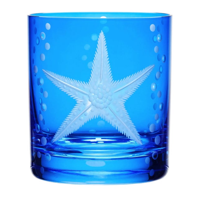 Not Yet Made - Made To Order ARTEL Sea Life Double Old Fashioned Glasses, Azure - Set of 6 For Sale - Image 5 of 7