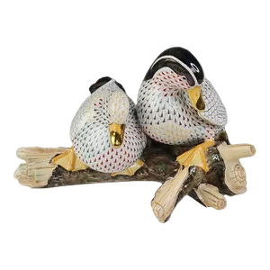 1950s Herend Porcelain Hand Painted Canadian Ducks Limited Edition