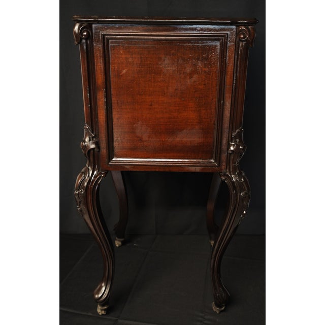 Antique Louis Philippe French Nightstand in Mahogany, 1800s For Sale - Image 10 of 18