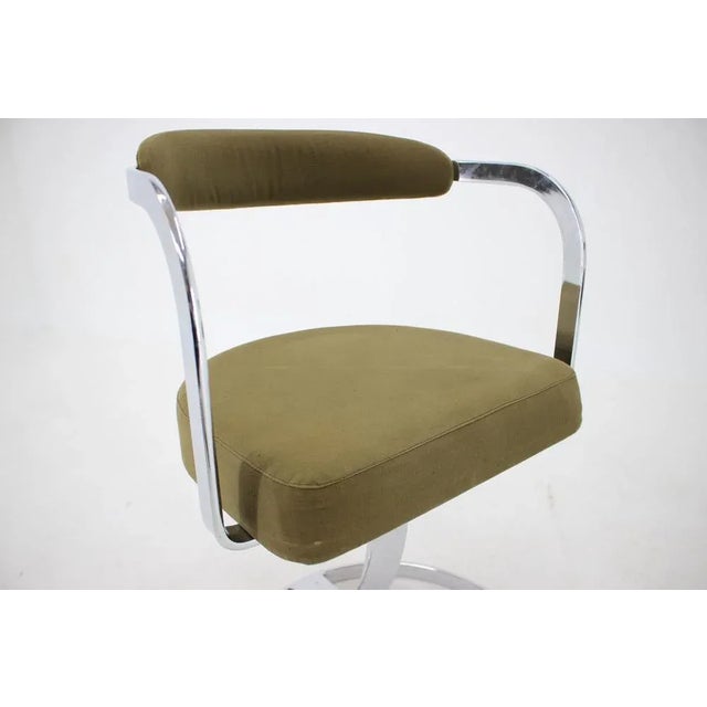 Metal Set of Mid-Century French Space Age Dining Chairs, 1960s For Sale - Image 7 of 8