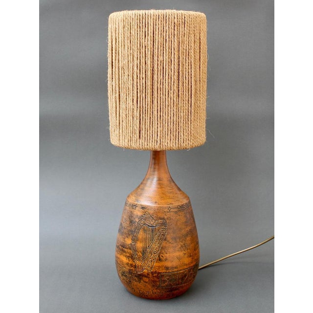 1970s Vintage Ceramic Table Lamp by Jacques Blin, 1970s For Sale - Image 5 of 18