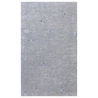 Modern Tibetan 'Hummingbird' Silk and Wool Rug by Doris Leslie Blau For Sale