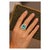 Bochic "Orient" Vintage Natural Blue & White Topaz Ring Set 18K & Silver For Sale - Image 15 of 18