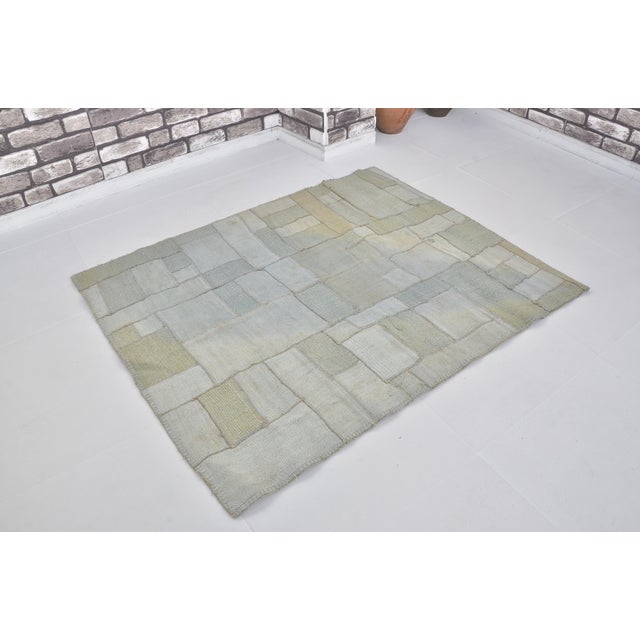 Textile 1960s Decorative Aantolian Oushak Hemp Rug For Sale - Image 7 of 10