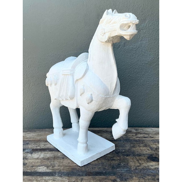Vintage Cast Concrete Emperor Horse For Sale - Image 12 of 12