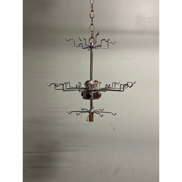 Glass Mazzega Murano Clear & White Petal Chandelier, Italy 1960's For Sale - Image 7 of 7