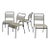 1960s Walter Lamb Style Outdoor Chairs, Set of Four For Sale
