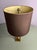 Metal Hollywood Regency Brass Column Table Lamp attributed to Maison Jansen France, 1970s For Sale - Image 7 of 15