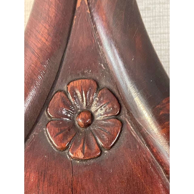 Late 19th Century 19 Th C American Antique Gothic Style Walnut Wall Mirror For Sale - Image 5 of 12