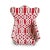 Vintage Red & White Yoruba Beaded Chair For Sale - Image 4 of 7