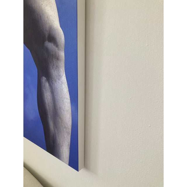 William Gray Harris Photograph on Canvas “Calciatore in Risposo" artist’s proof. Very large canvas on a deep canvas...