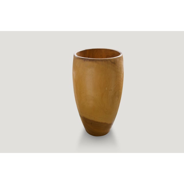 Andrianna Shamaris Palm Wood Container For Sale - Image 4 of 5