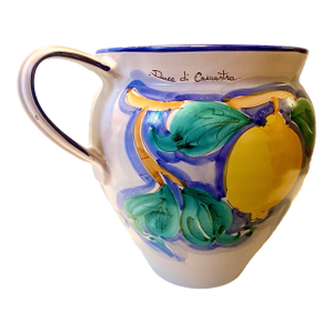 1980s Duca Di Camastra, Large Italian Pitcher Vase