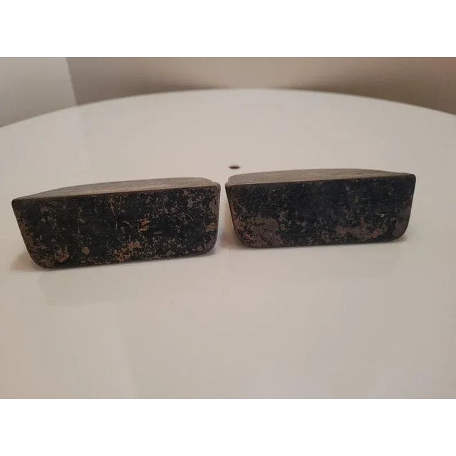 Vintage Cast Iron Metal Pirate Ship Bookends - a Pair For Sale - Image 4 of 5