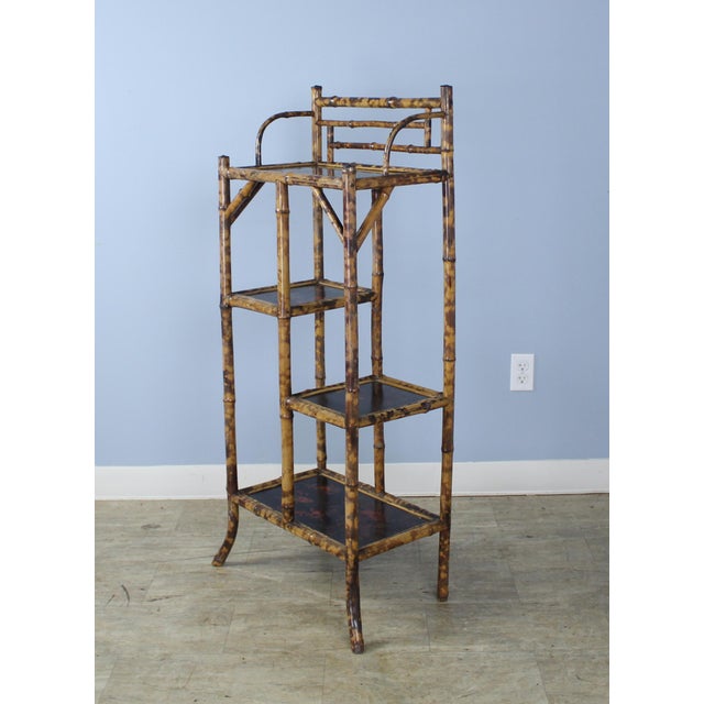 Antique English Bamboo Bookcase or Étagère Chairish