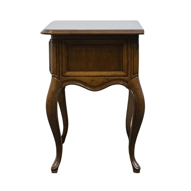 Drexel Heritage Solid Pecan Country French Provincial 26" Nightstand For Sale - Image 9 of 11