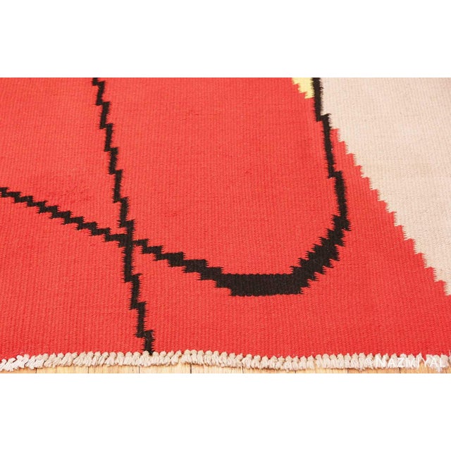 Beautiful Room Size Vintage French Kilim Rug by Artist Antonin Kybal, Country of Origin / Rug Type: French Rugs, Circa...