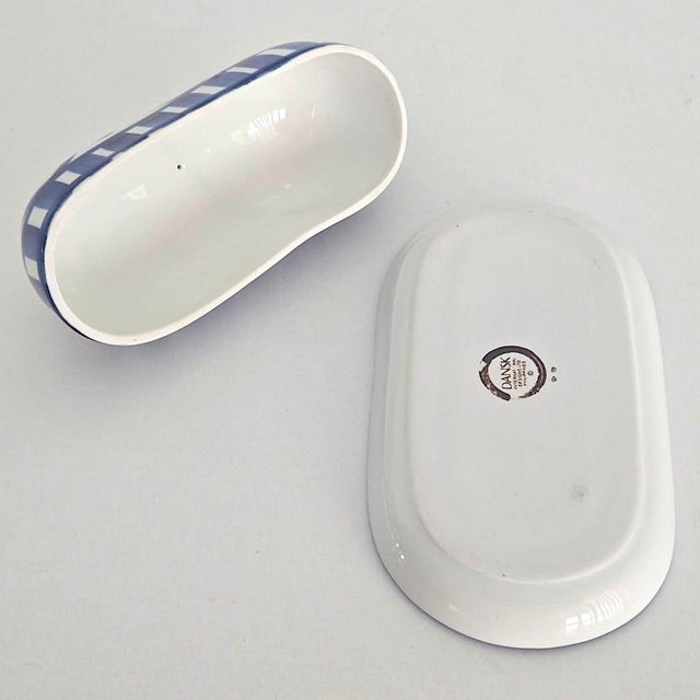 Dansk Vintage Dansk Arabesque Ceramic Butter Plate and Lid, 2 Piece Set For Sale - Image 4 of 15