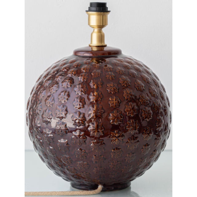 Large Ceramic Ball Table Lamp, Spain, 1960s For Sale - Image 6 of 15