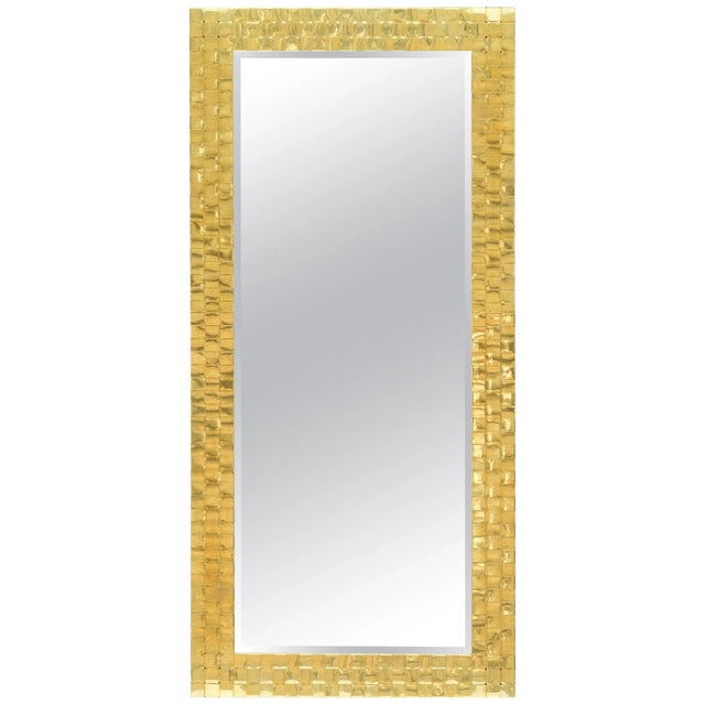 Chapman Brass Woven Front Mirror For Sale - Image 10 of 10