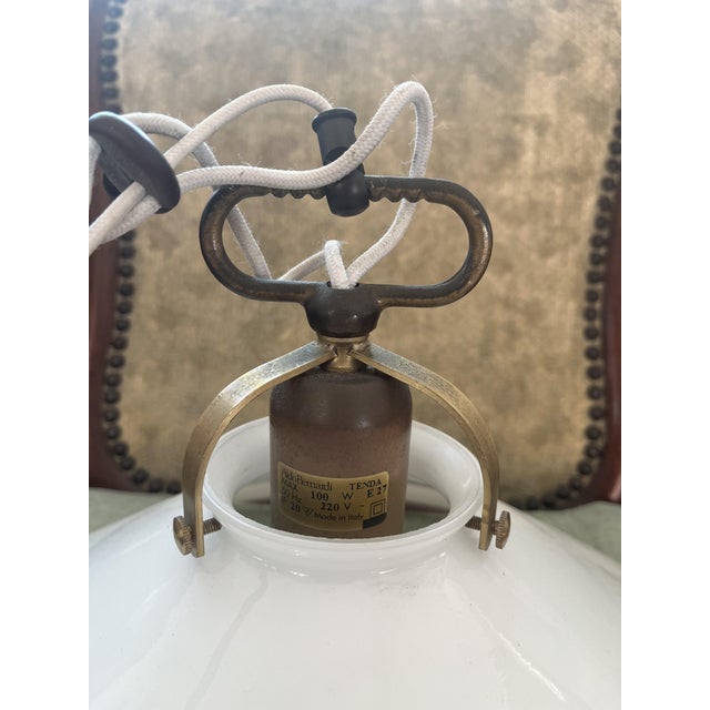 Vintage Tenda Pendant Lamps by Aldo Bernardi, Italy, 1990s, Set of 3 For Sale - Image 9 of 11
