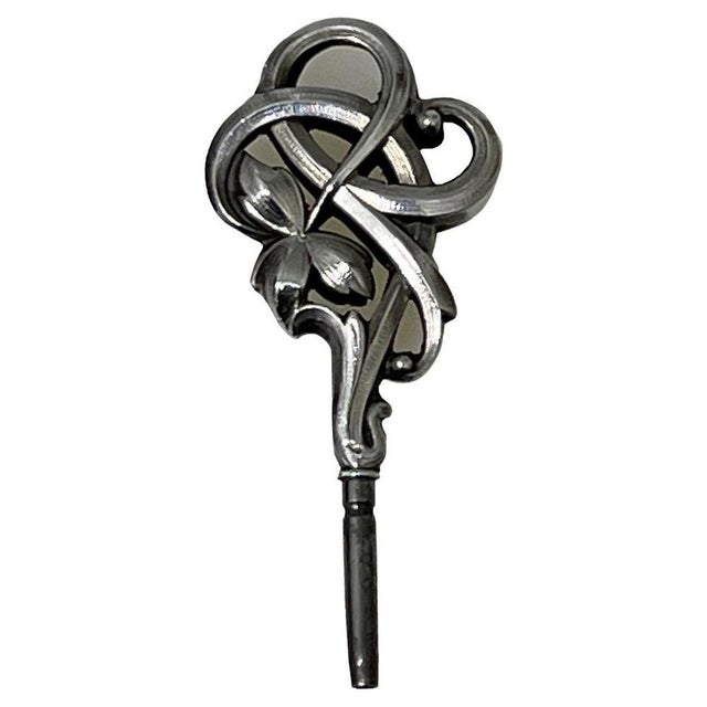 Metal 19th Century Dutch Art Nouveau Silver Watch-Key, 1890 For Sale - Image 7 of 7