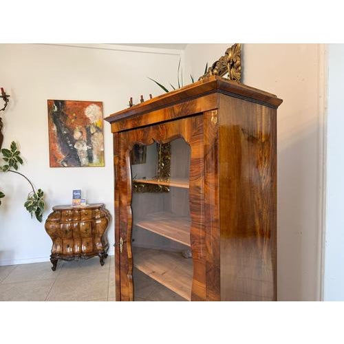 Antique Late Biedermeier Display Cabinet For Sale - Image 10 of 18