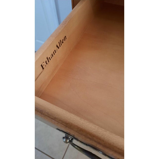 1990s Vintage Ethan Allen Cherry Chest of 5 Drawers Dresser 18 5004 For Sale - Image 5 of 11